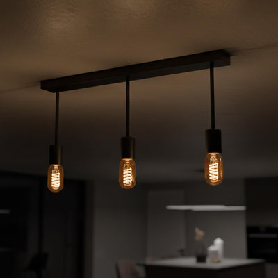 Short ceiling pendant 3 light E27 ~6550