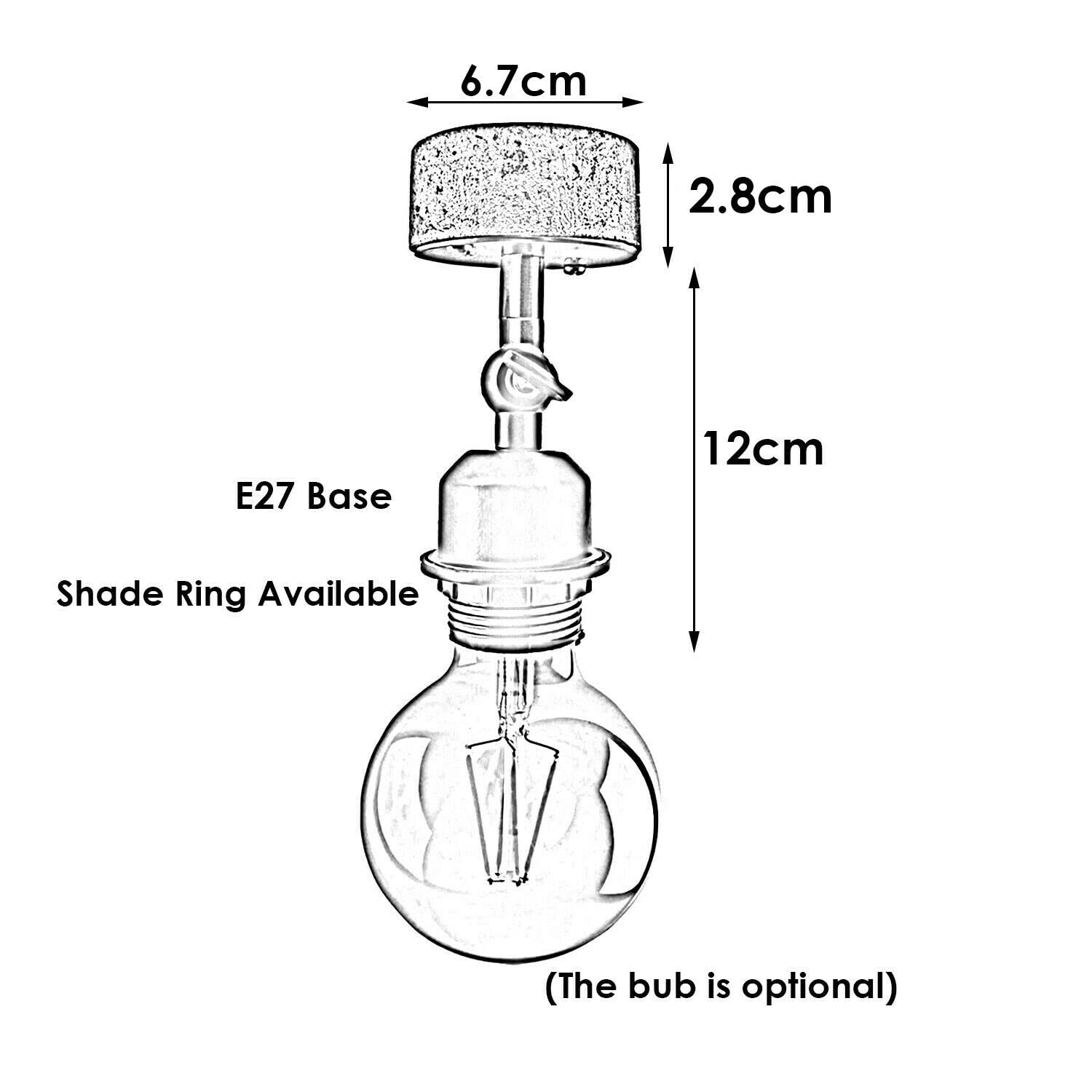 wire light rustic lamp