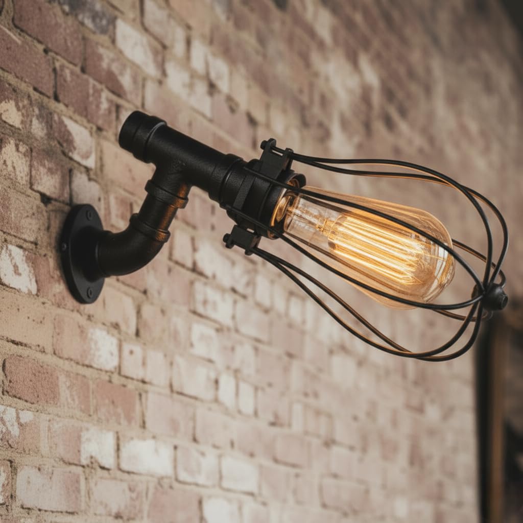 lamp steampunk pipe industrial