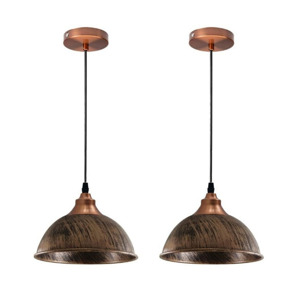 Industrial Copper Pendant Light | Retro Metal Ceiling Shade E27 ~6543 – without Bulb / 2