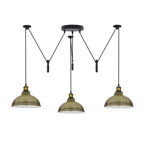 Industrial Pendant Light with Adjustable Heads ~6400