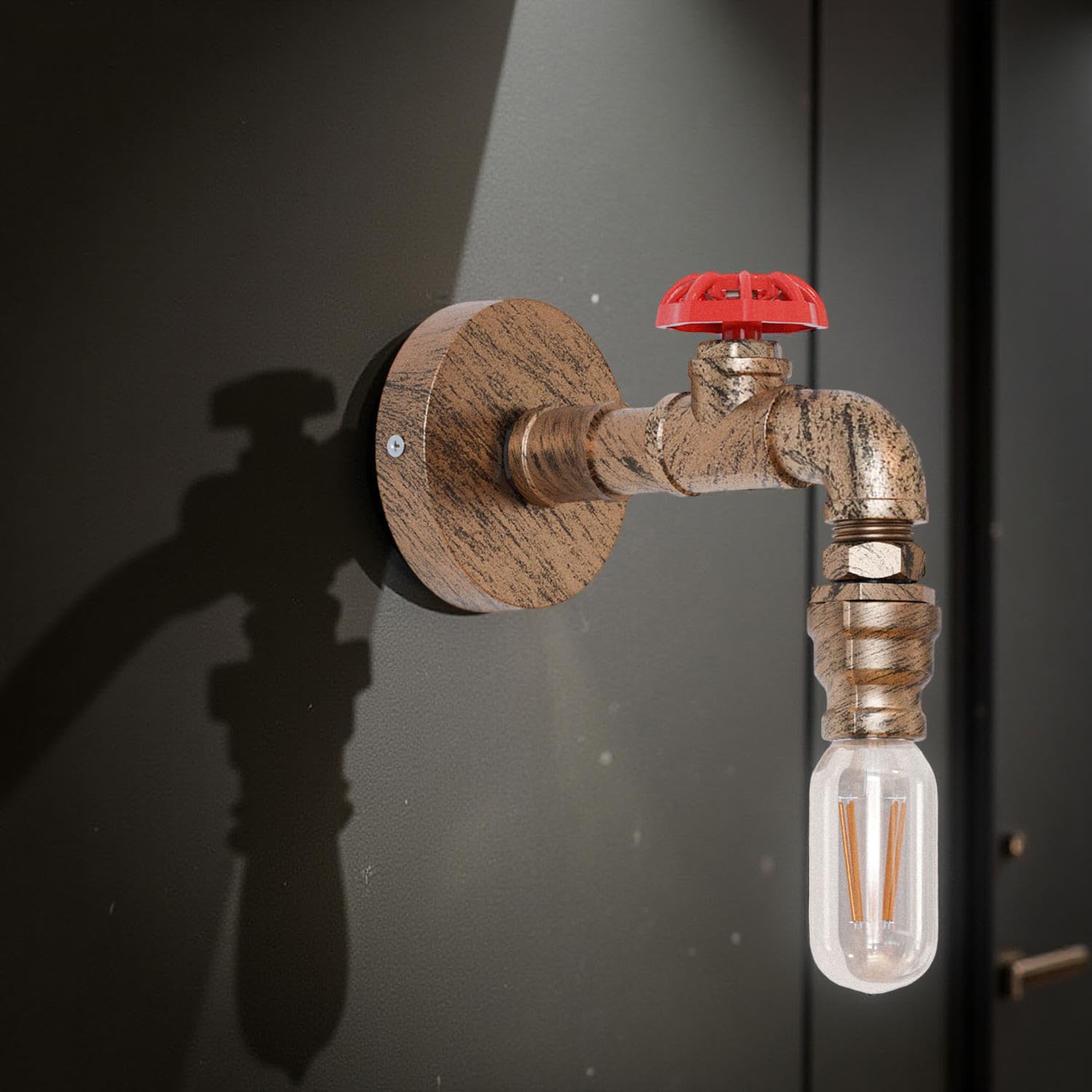 red lights water lamp pipe
