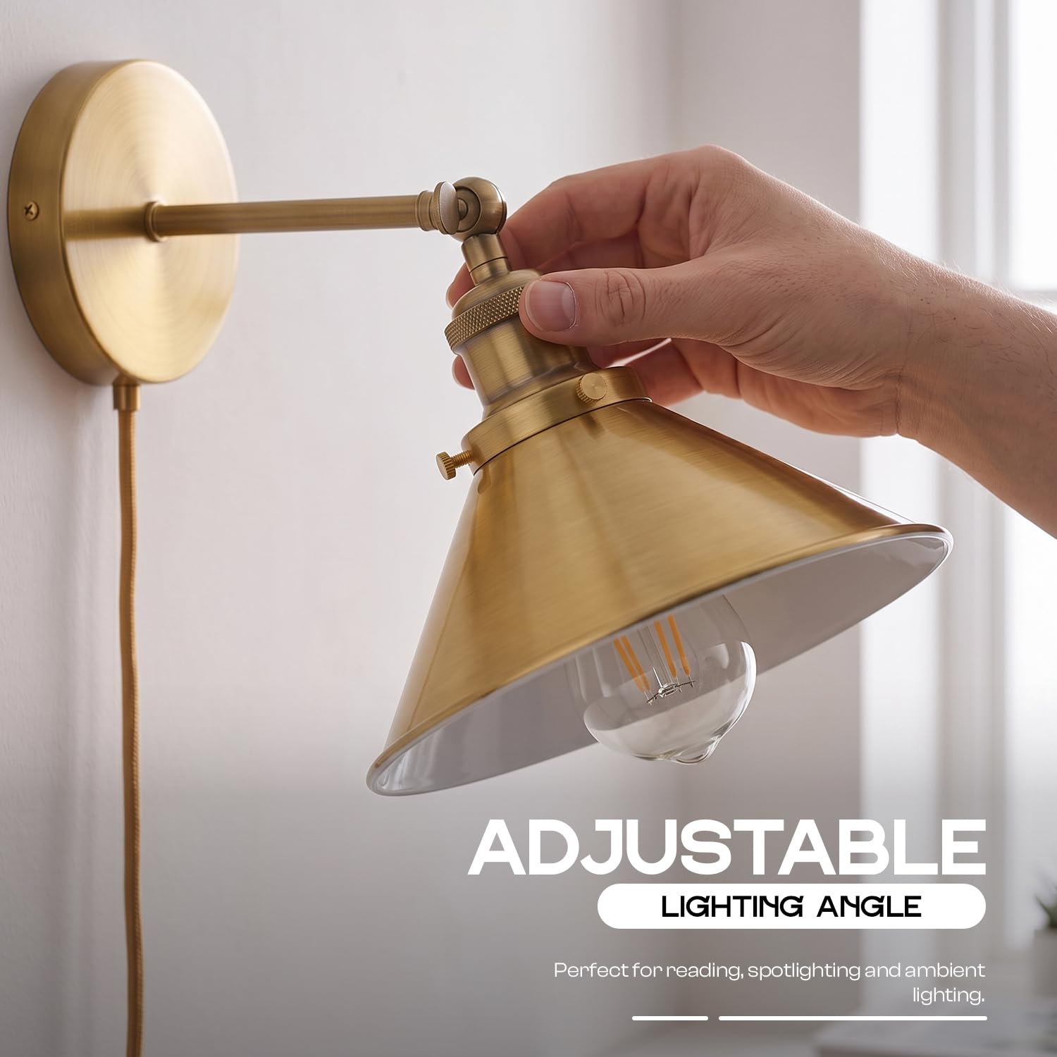 in wall industrial lamp bedroo