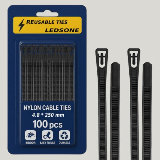 ties cable wraps white zip