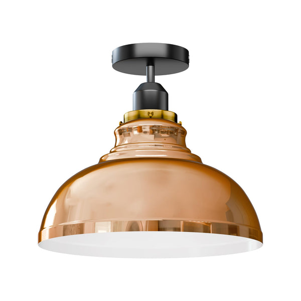 E27 Semi Flush Mount Lighting ~6167 – Rose Gold