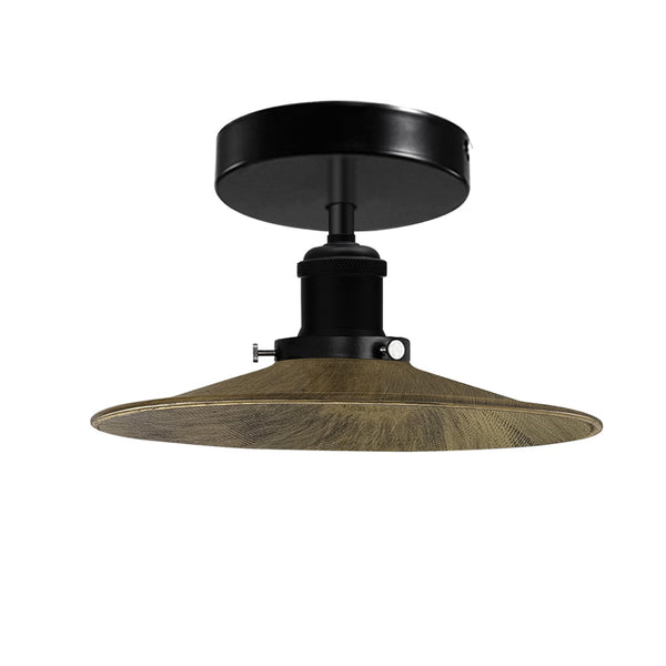 Modern Semi-Flush Mount Industrial Ceiling Light - 6267 – Brushed Copper Without Bulb