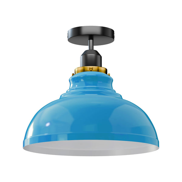 E27 Semi Flush Mount Lighting ~6167 – Blue