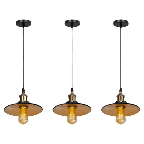 3 PCs Single Pendant Light E27 Metal ~6150