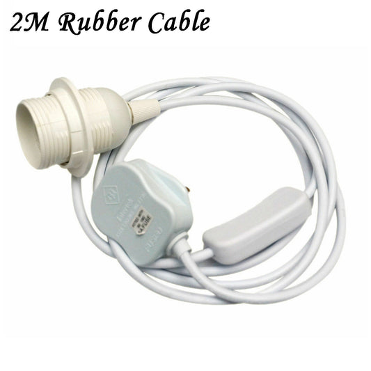 Kit de bombillas enchufables de 2 m, E27, lámpara ES con interruptor ~5946