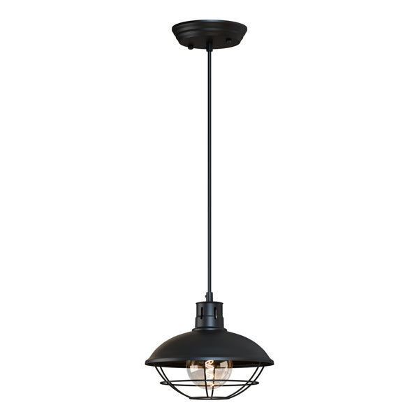 Vintage Nautical Industrial Ceiling Lamp Pendant Light ~5958 – Black / Yes
