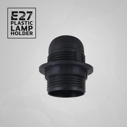 E27 Light Bulb,Pendant Socket Holder Edison Screw Black Plastic Lamp holder~4363