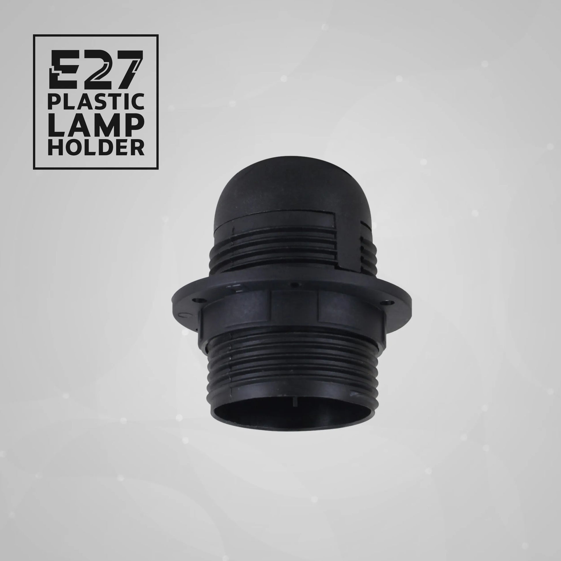 3 Pack Screw E27 Light Bulb Lamp Holder Pendant Socket Edison Black Plastic~4364