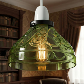 ⌀ 24.5cm Replacement Glass Light Shade E27 B22 Easy Fit ~6536