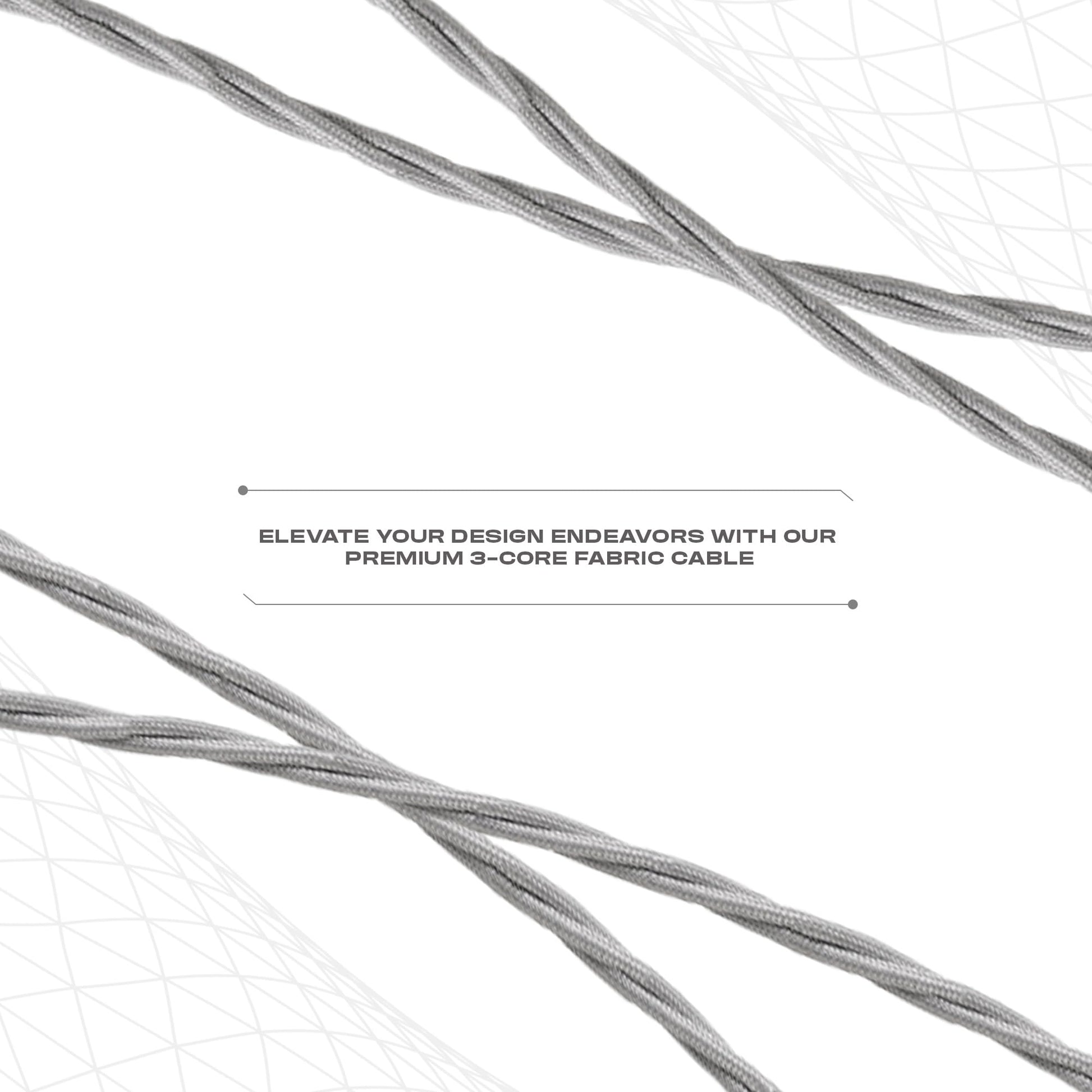 braided wire 3 cable twisted