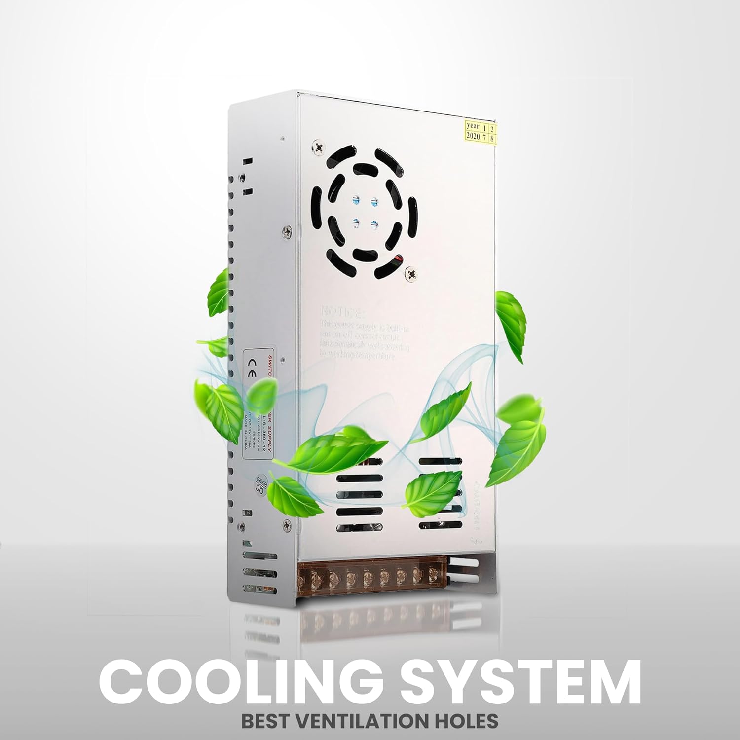 Cooling system with ventilation holes 