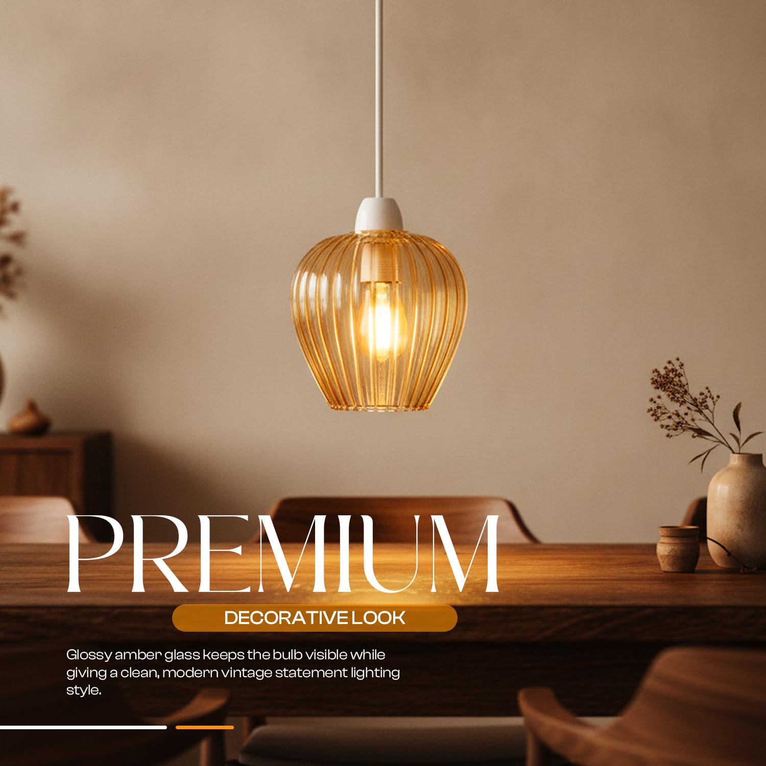 ceiling ribbed light shade