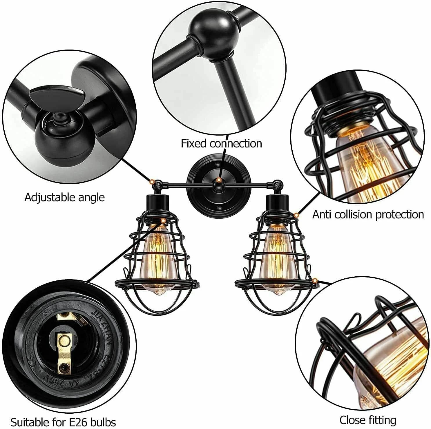 lamp industrial plug wall