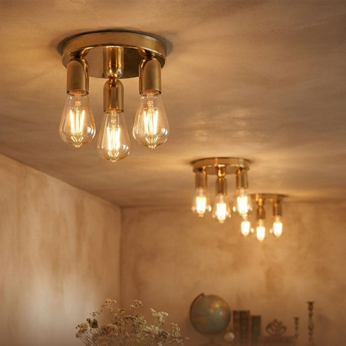 bedroom vintage flush ceiling
