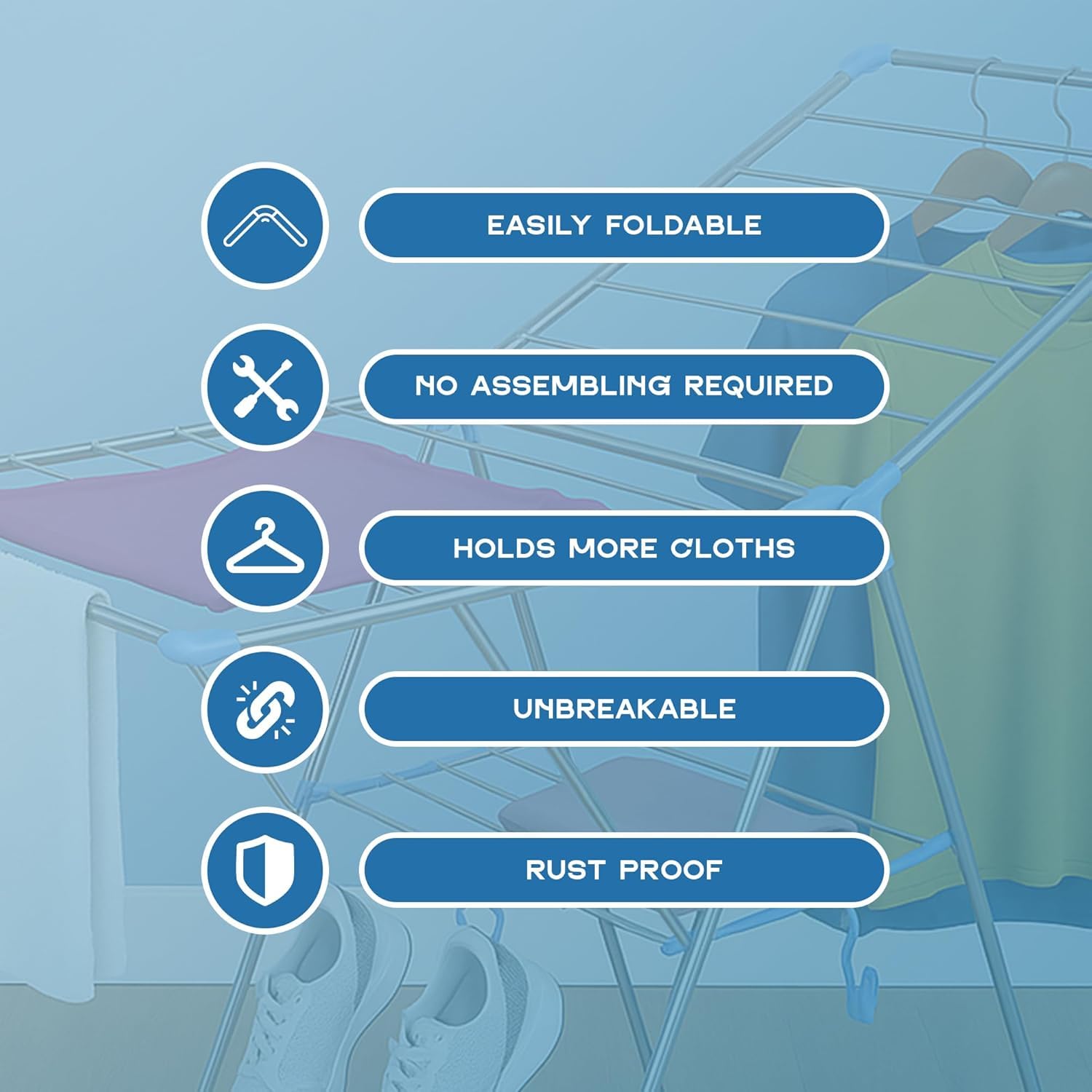 clothes 2 airer tier durable