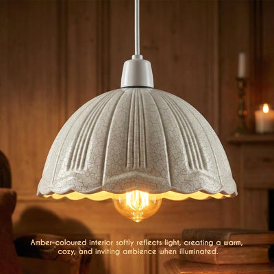 Crackle Glaze Light Shade Flower Petal E27/B22 ~6558