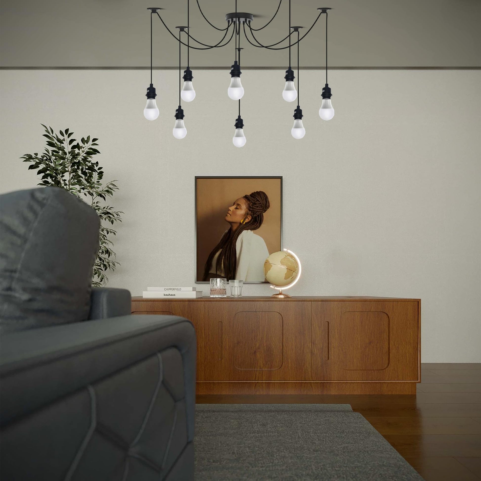 ceiling lamp retro spider