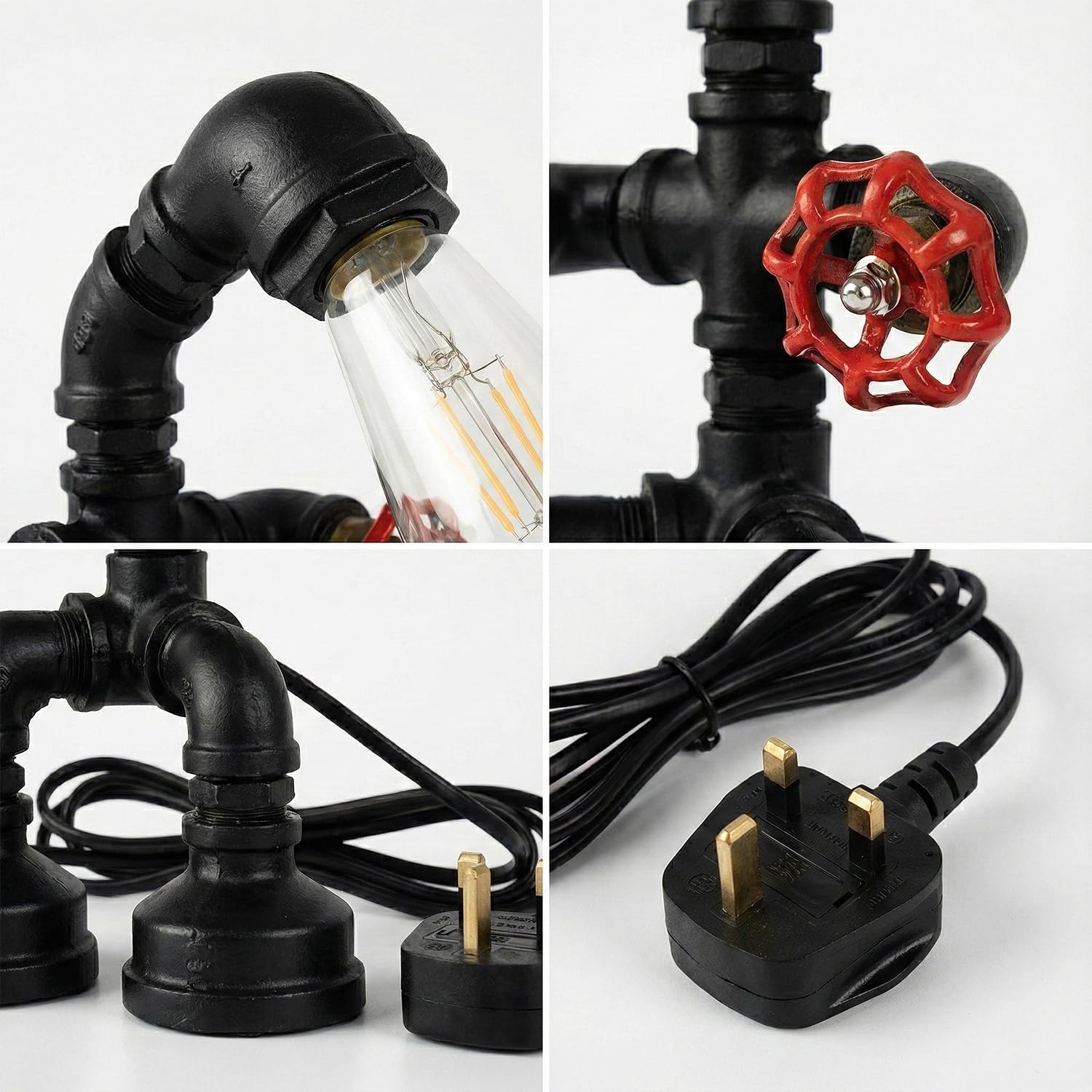 industrial lamp retro table