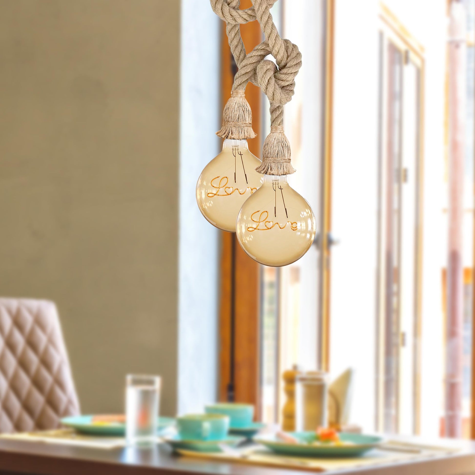 rope nautical loft pendant