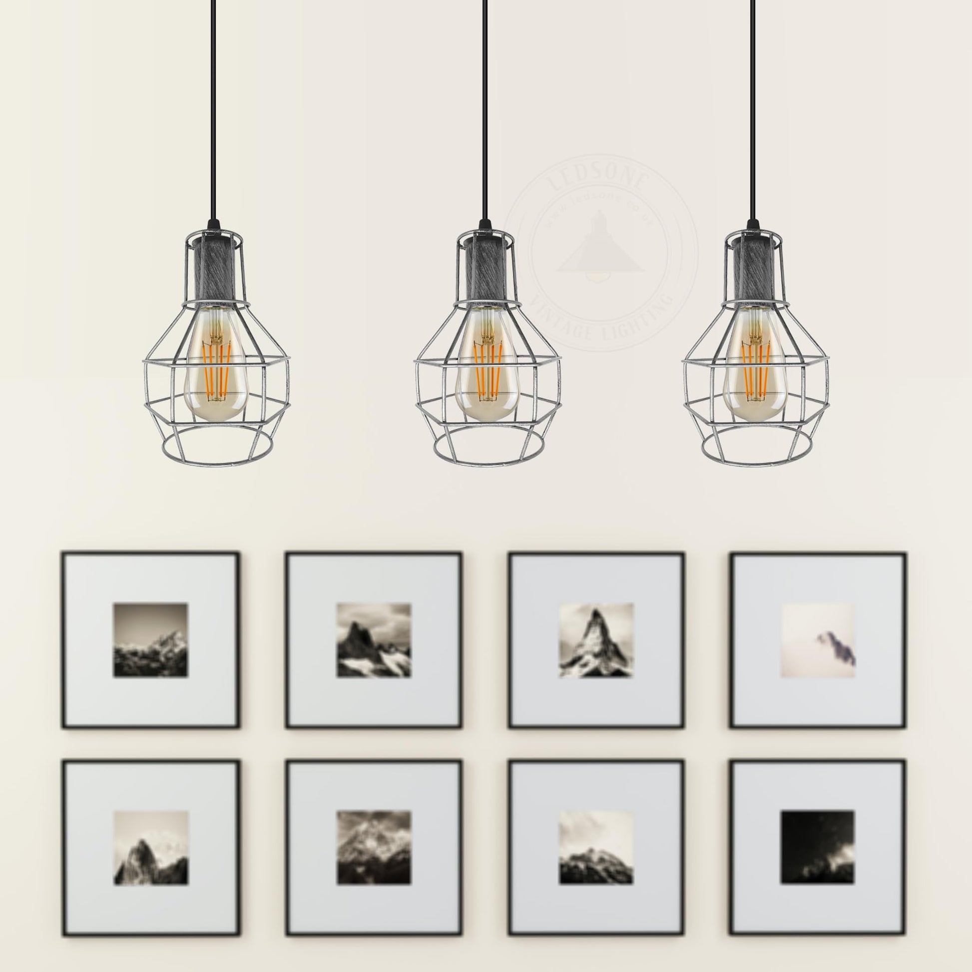 vintage industrial pendant chandelier