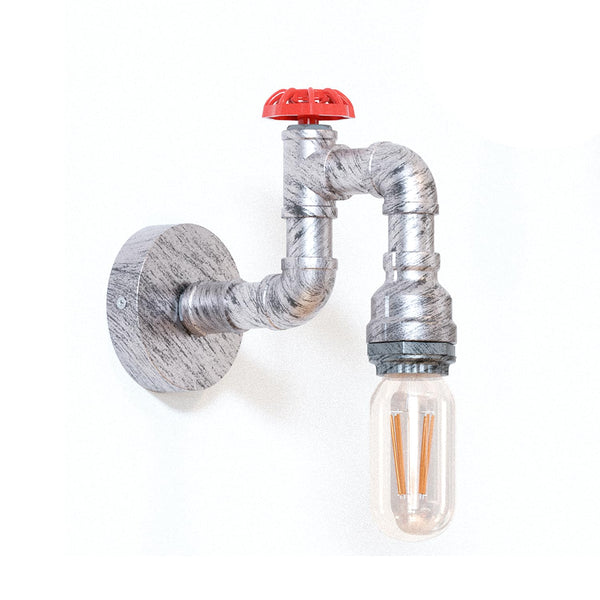 E27 Steampunk Wall Lights Indoor ~6264 – Brushed Silver / Without Bulb