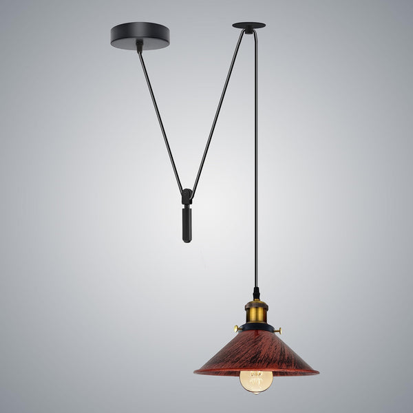 Industrial Retro LED Ceiling Light ~6310 – Rustic Red
