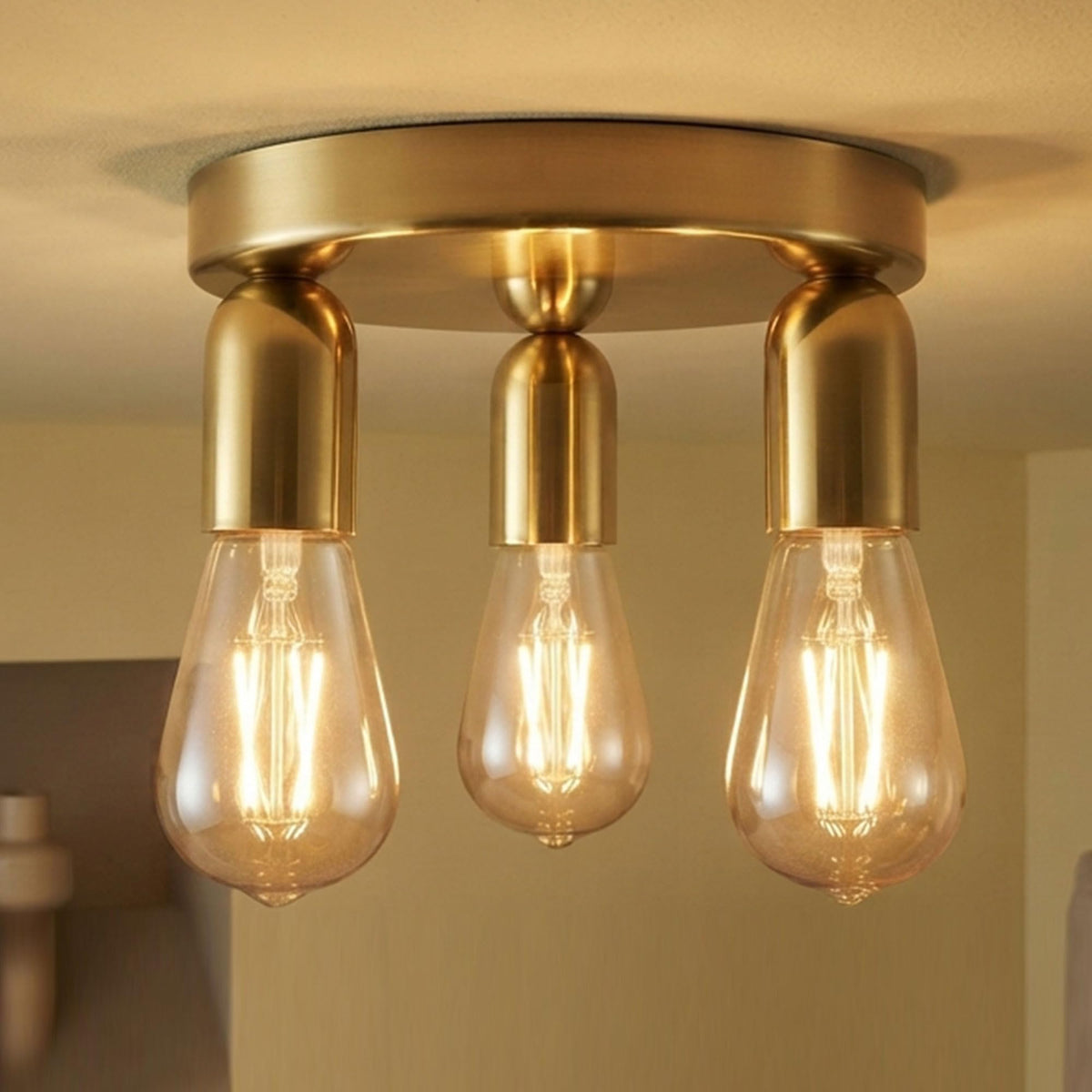 low ceiling 3 way flush light