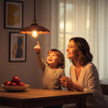 Hanging Light Scalloped E27 Indoor Metal ~6773