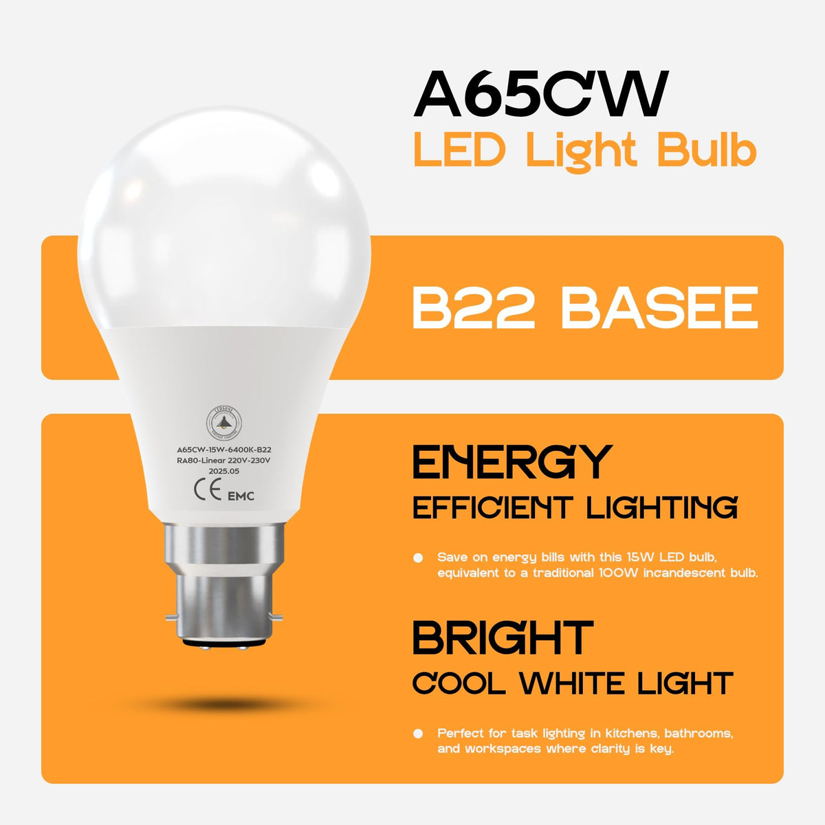 PINDOWS 16W LED Corn Bulbs B22, 6000K Cool White, 150W Incandescent PINDOWS 16W LED Corn Bulbs B22, 6000K Cool White, 150W Incandescent