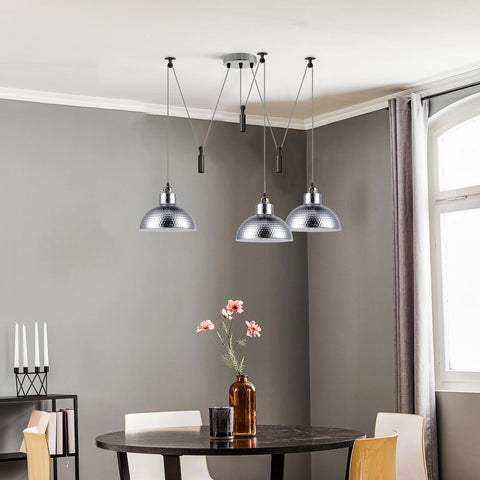 3 Pendant Lights Over Dining Table 2M Height Adjustable ~6604