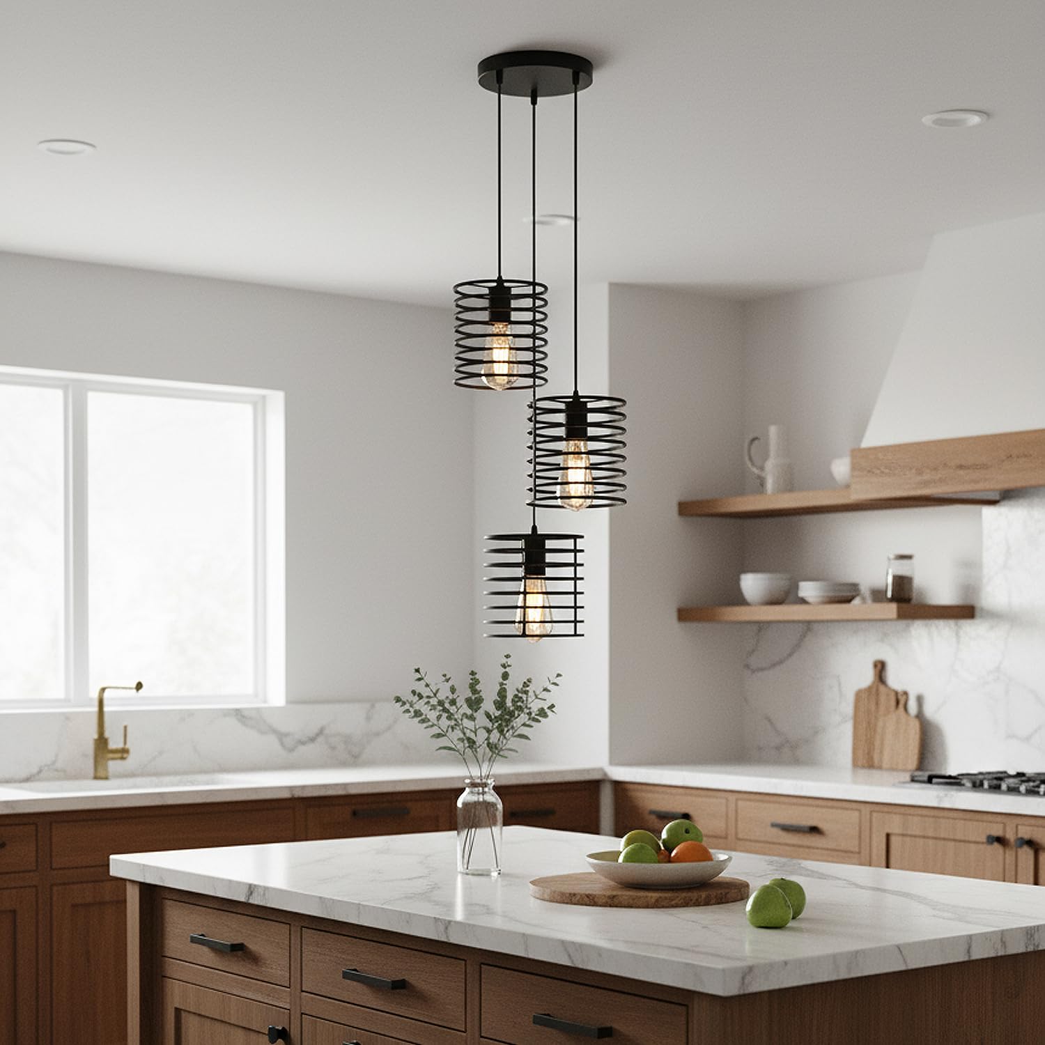 lamp light rose single hanging