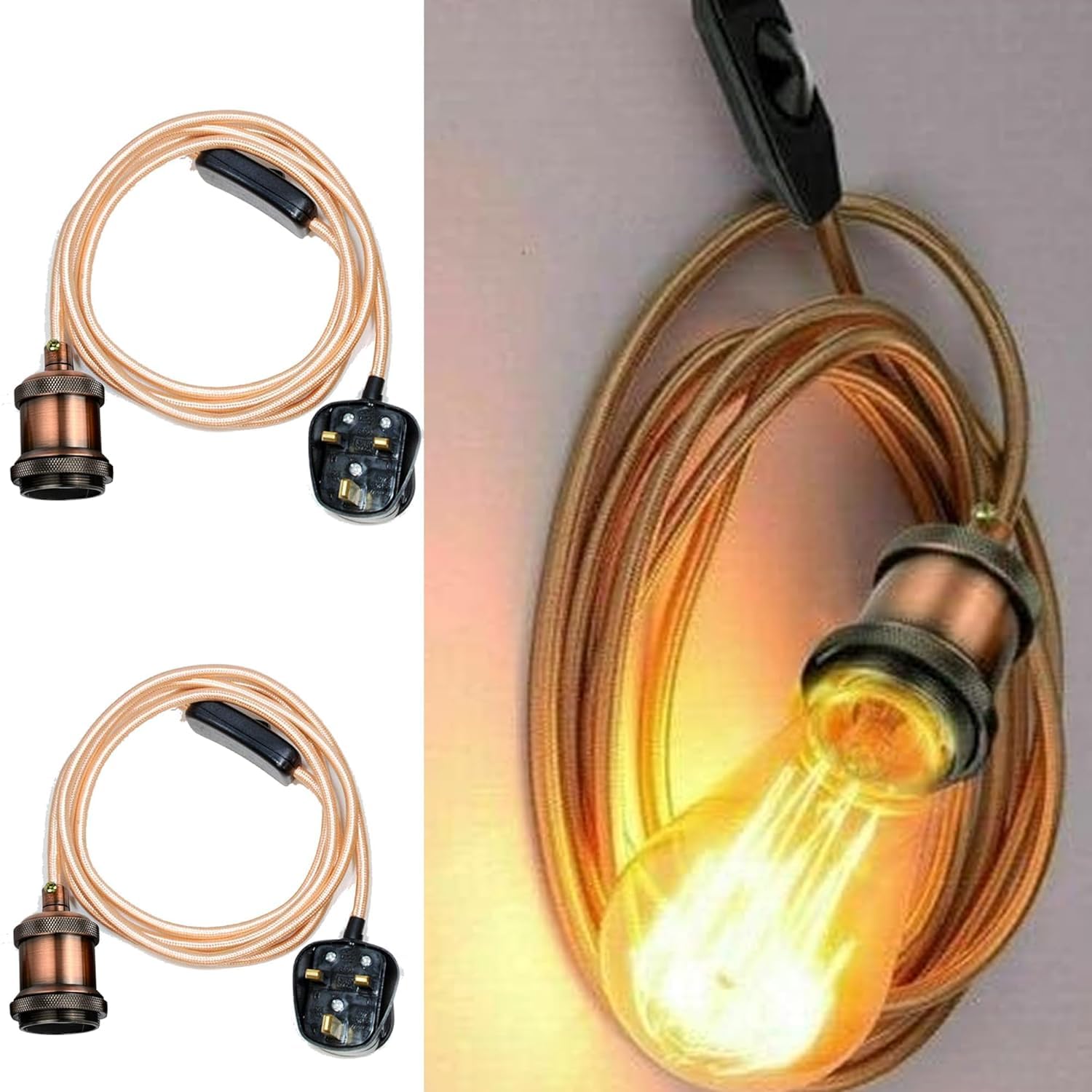 plug light led with pendant