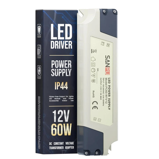 Fuente de alimentación para controlador LED de 12 V CC y 60 W, IP44, transformador CA 100-240 V ~ 3263