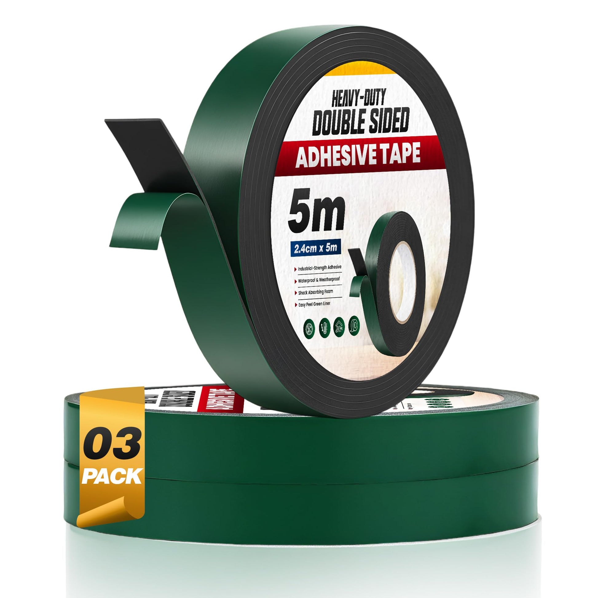 3 pack double sided tape