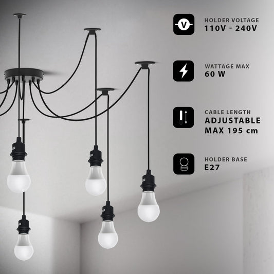 ceiling lamp retro spider