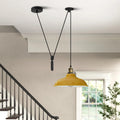 Industrial Pulley Light | Adjustable Vintage Ceiling Lamp ~6565