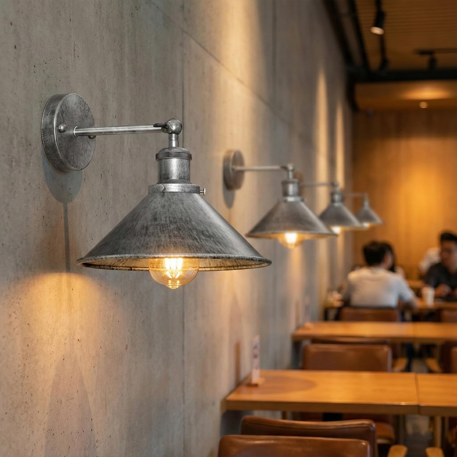 wall industrial shade lighting
