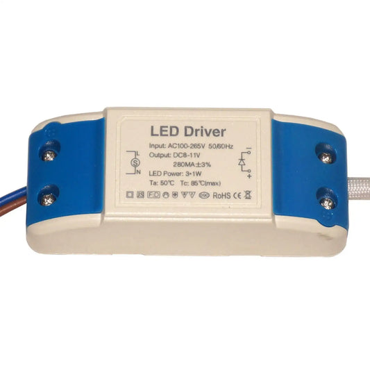 3W Constant Current LED Driver 280mA DC 8–11V Power Supply~3333