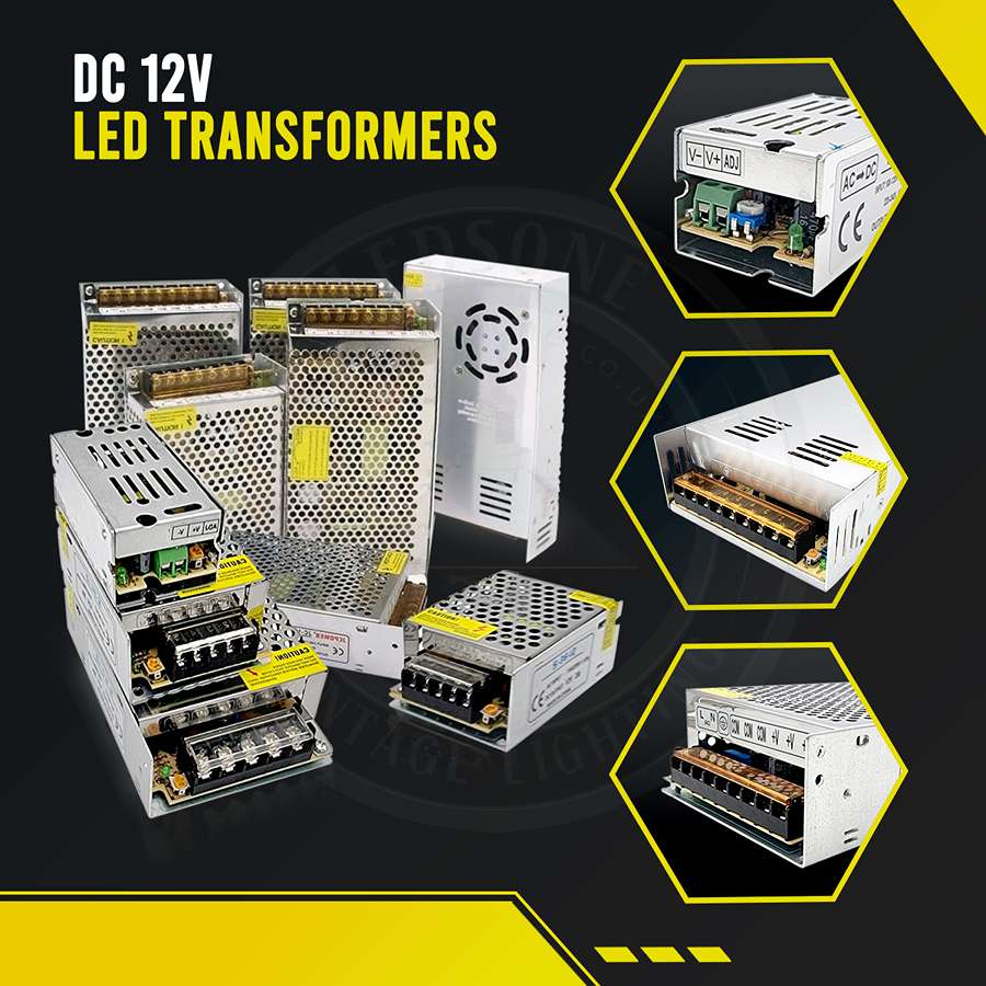 LED Driver DC12V IP20 12w to 720w-DC LED transformers