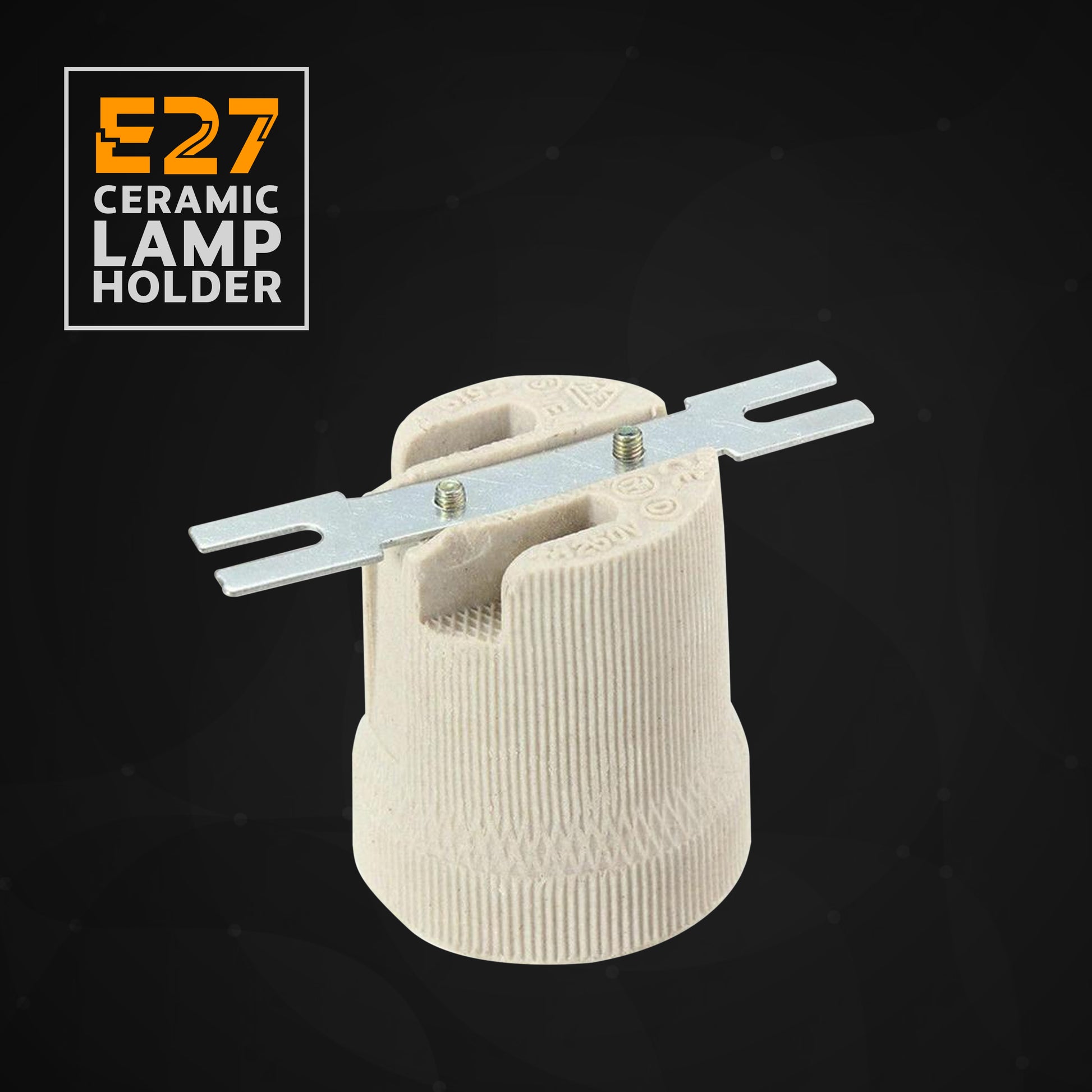 Ceramic Porcelain Type 1 ES Edison Screw Heat Bulb Lamp Holder~2966