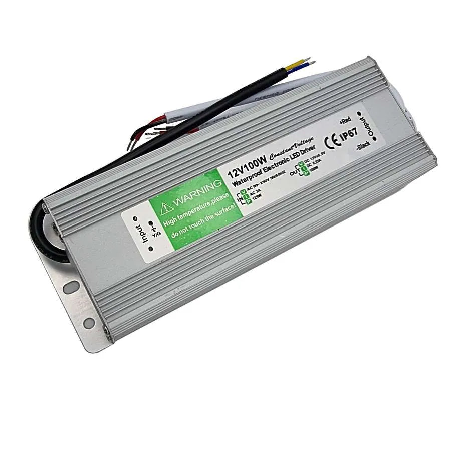 LED Driver DC 12V waterproof IP67 100w Constant Voltage Power Supply