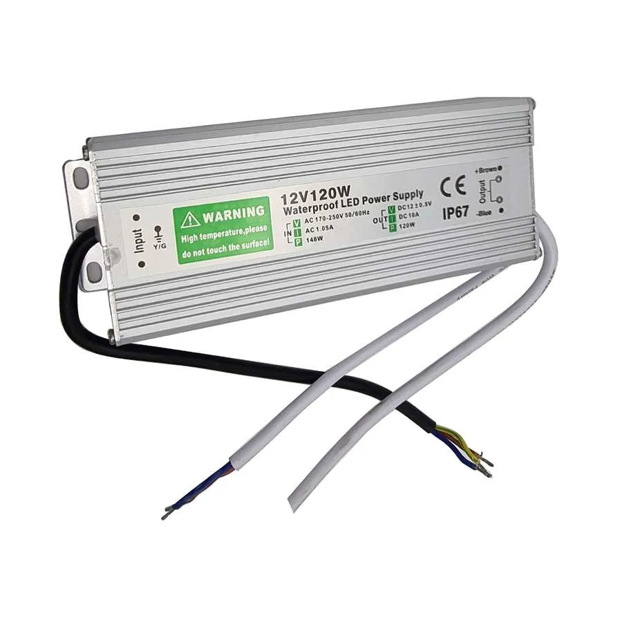 LED Driver DC 12V waterproof IP67 120w Constant Voltage Power Supply