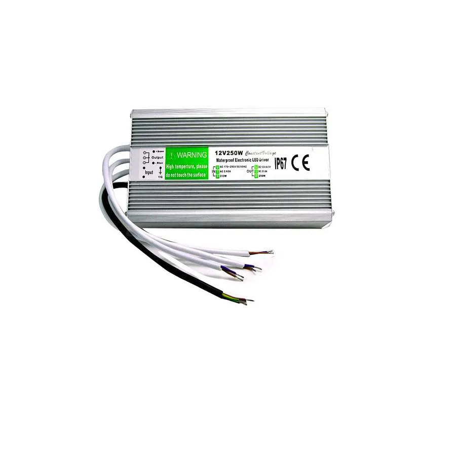 LED Driver DC 12V waterproof IP67 250w Constant Voltage Power Supply