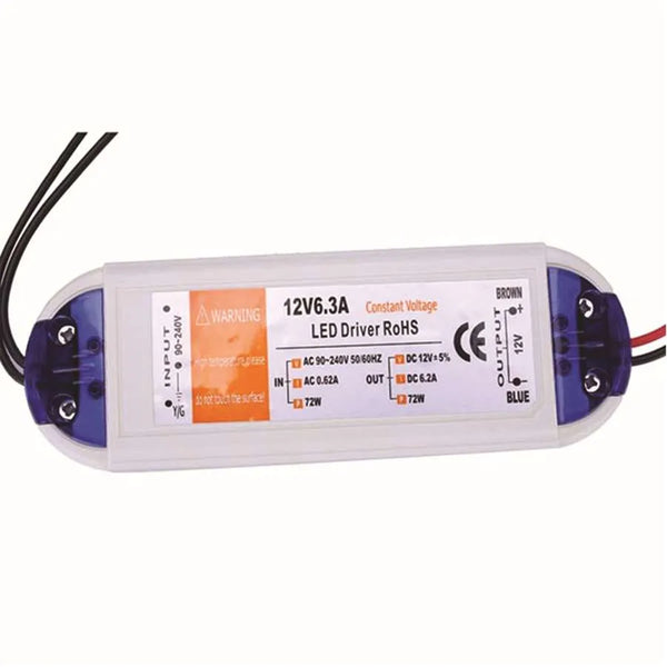 18w-100w DC 12V LED Driver Power Supply Adapter ~4474 – 72w