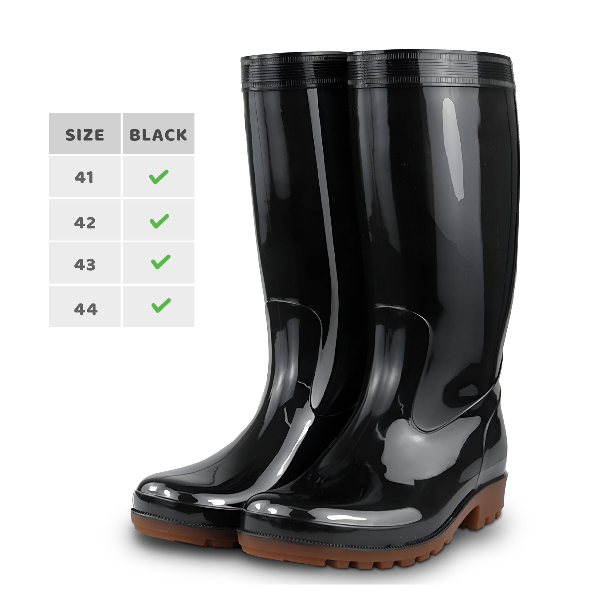 Worker Wellies Rain Waterproof Lightweight Boots Garden Work Shoes -Size Detail Image