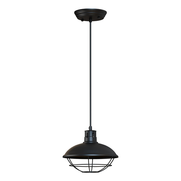 Vintage Nautical Industrial Ceiling Lamp Pendant Light ~5958 – Black / No
